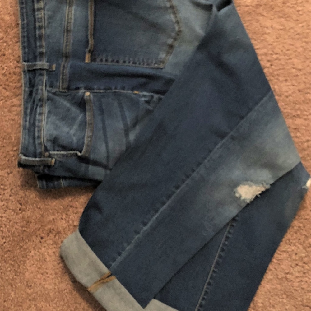 Chico BoyFriend jeans.  Cropped